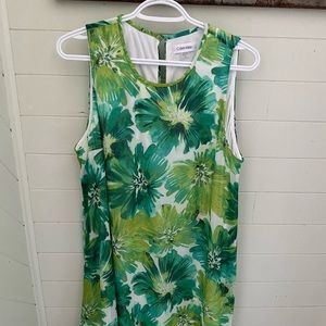 Green floral summer dress **SOLD**